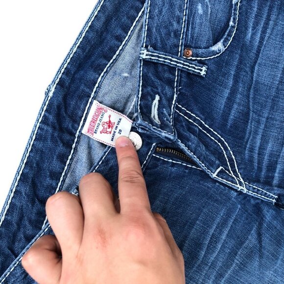 Vintage True Religion Jeans Size 28 Blue - Picture 7 of 7